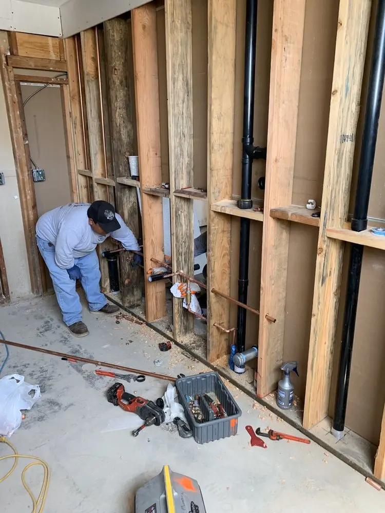 Commercial rough-in plumbing for Gas Line Repair in Chartwood